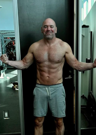 Image of a ripped dana white after changing his diet 